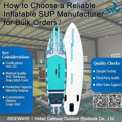 Cum să alegi un producător de SUP gonflabil de încredere pentru comenzile în vrac?